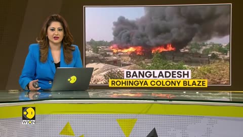 Massive fire at Rohingya camp in Cox's Bazar - Latest World News - English News - Top News - WION