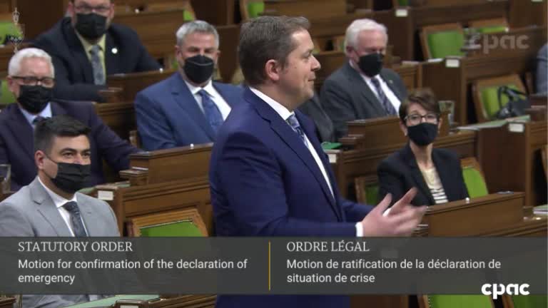 Emergencies Act Debates - Feb17-22 -Part 10 🔵 Andrew Scheer (C)