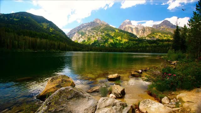 Nature Landscape Lake Water Mountains Sky Ea