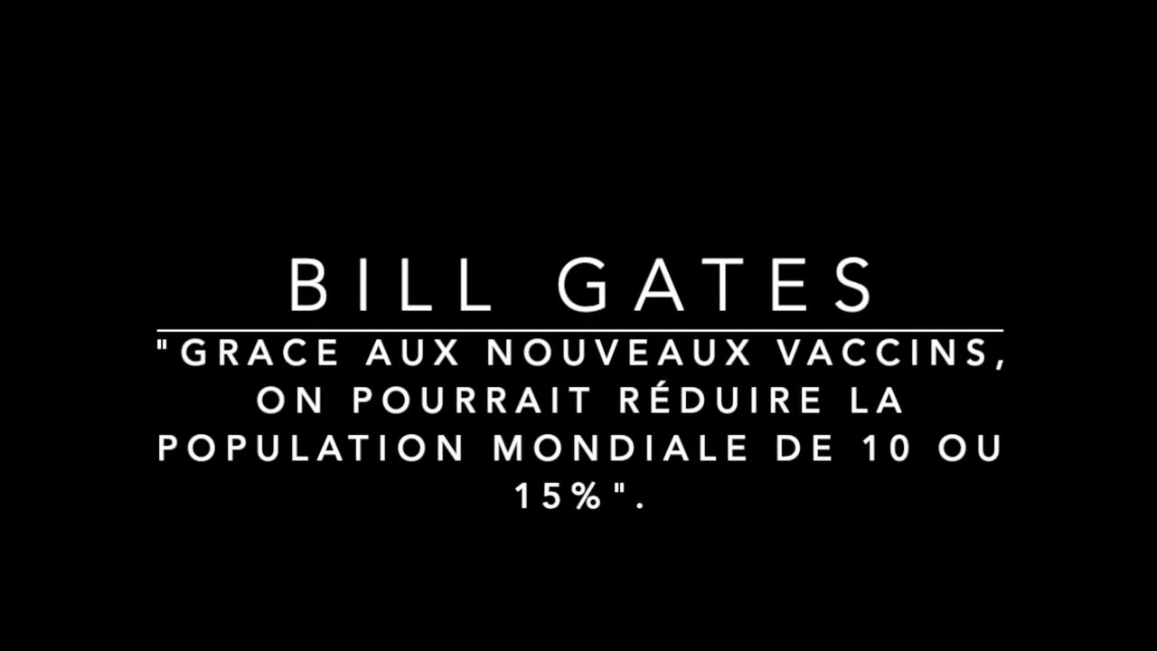 Bill Gates dépopulation