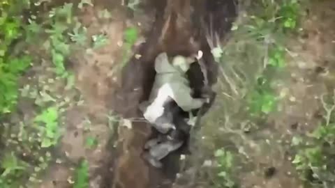 The desire to live! The soldier threw out 2 grenades thrown at him from a quadrocopter😱😱😱