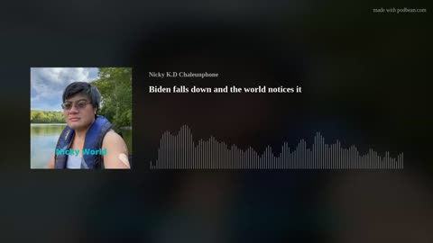 Biden falls down and the world notices it