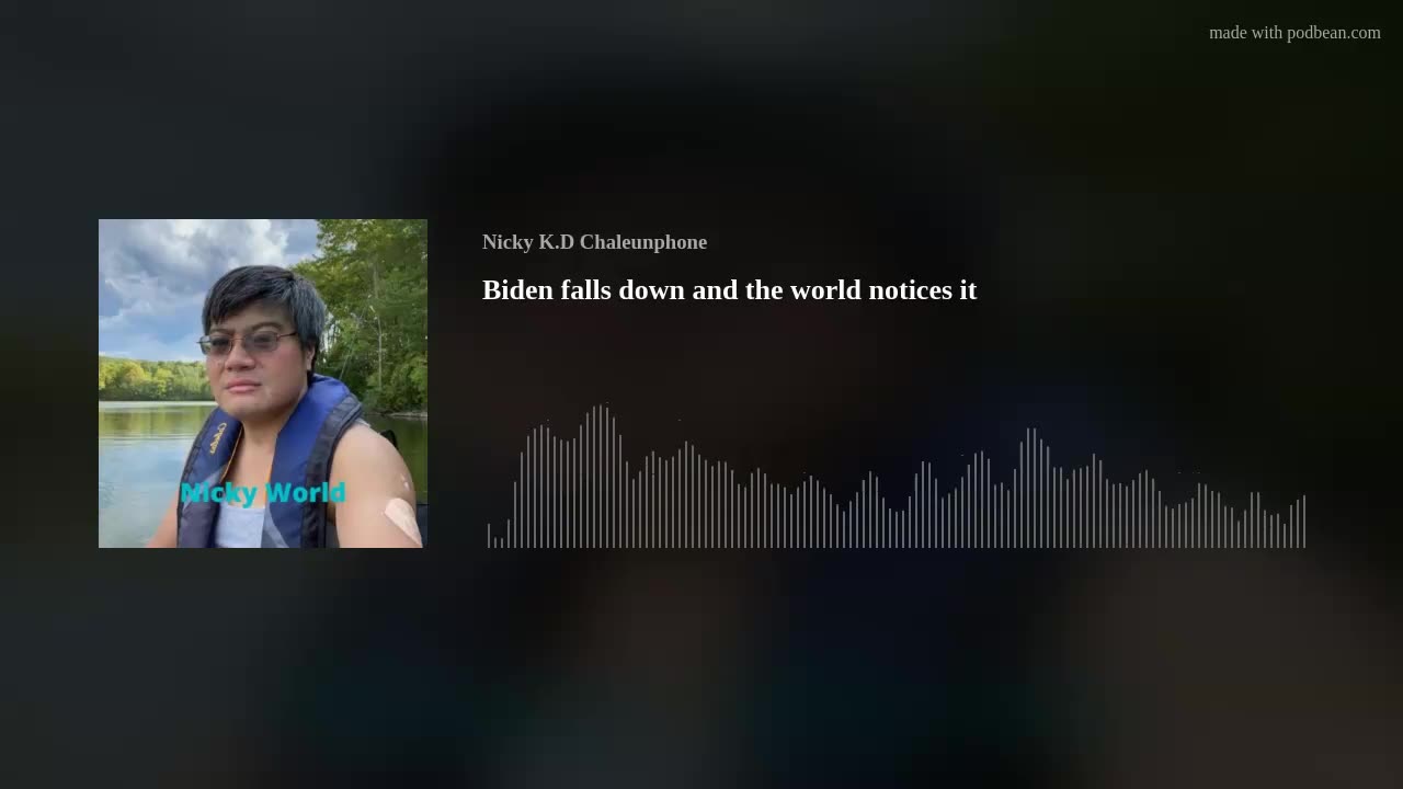 Biden falls down and the world notices it