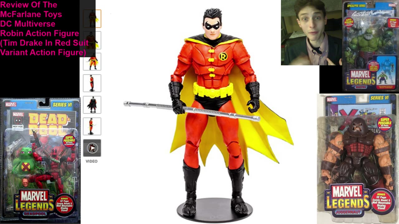 Review Of The McFarlane Toys DC Multiverse Robin Action Figure (Tim Drake In Red Suit)