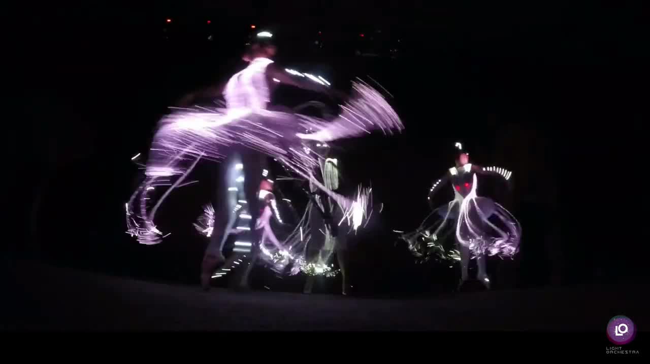 Light Orchestra LED ballerinas Christmas and New Year show2021