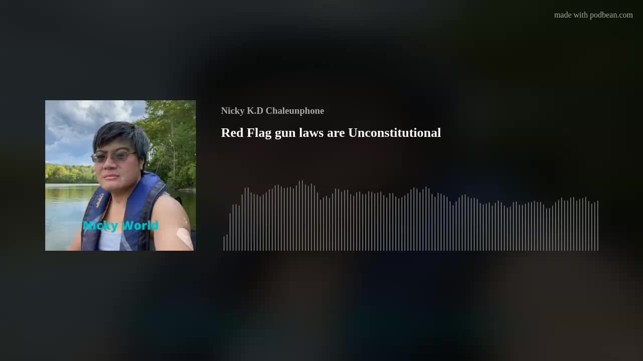 Red Flag gun laws are Unconstitutional