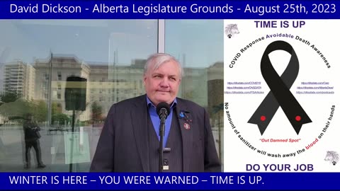 DAVID DICKSON - ALBERTA LEGISLATURE GROUNDS - AUGUST 25TH, 2023