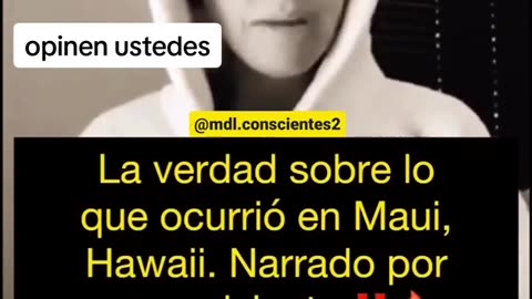 TESTIGO incendio provocado con ARMAS DEW #Hawaii #Maui lo canta todo PASALO¡