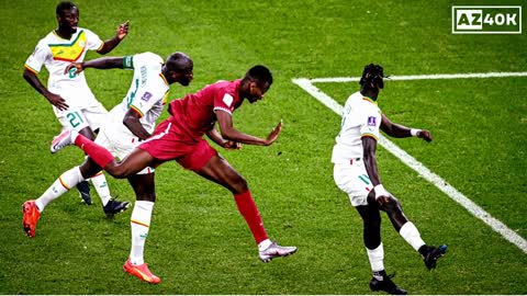 Qatar Fans Celebrate 1st Goal in World Cup vs Senegal