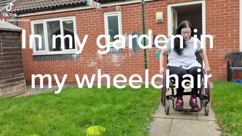 Paraplegic in the garden