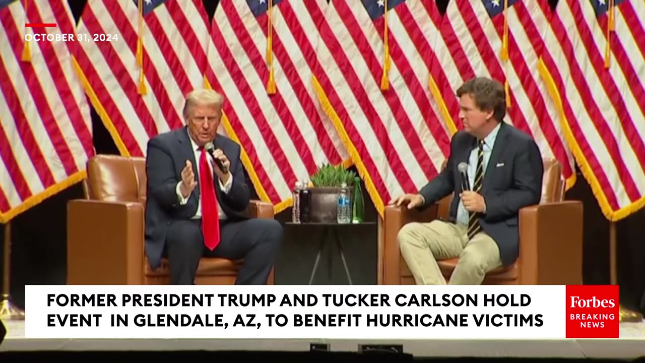 Trump And Tucker Carlson Event In Glendale, Arizona