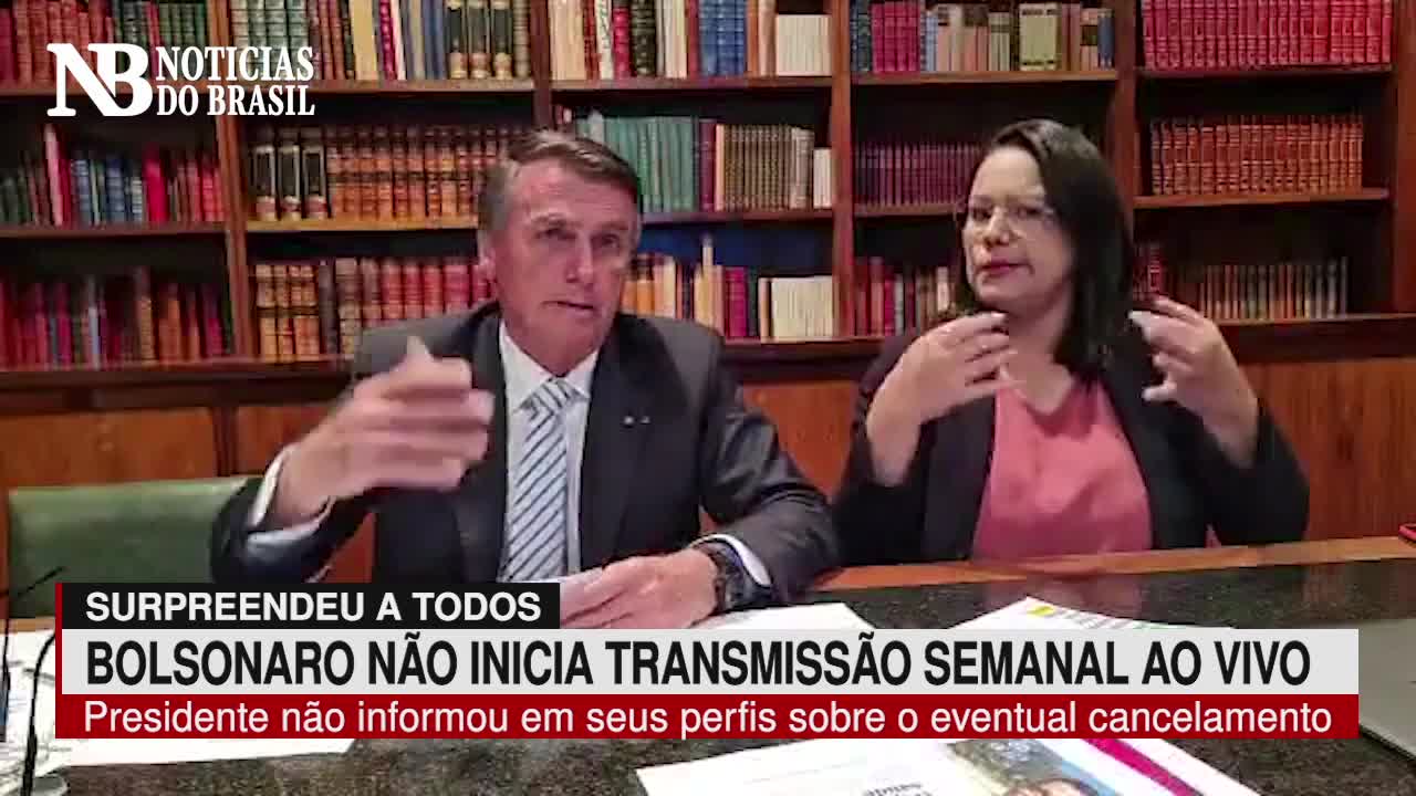 Bolsonaro surpreende e tradicional Live Semanal não é transmitida