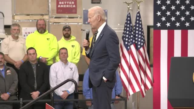 Biden speaks on his economic plan leading to a manufacturing boom in Michigan