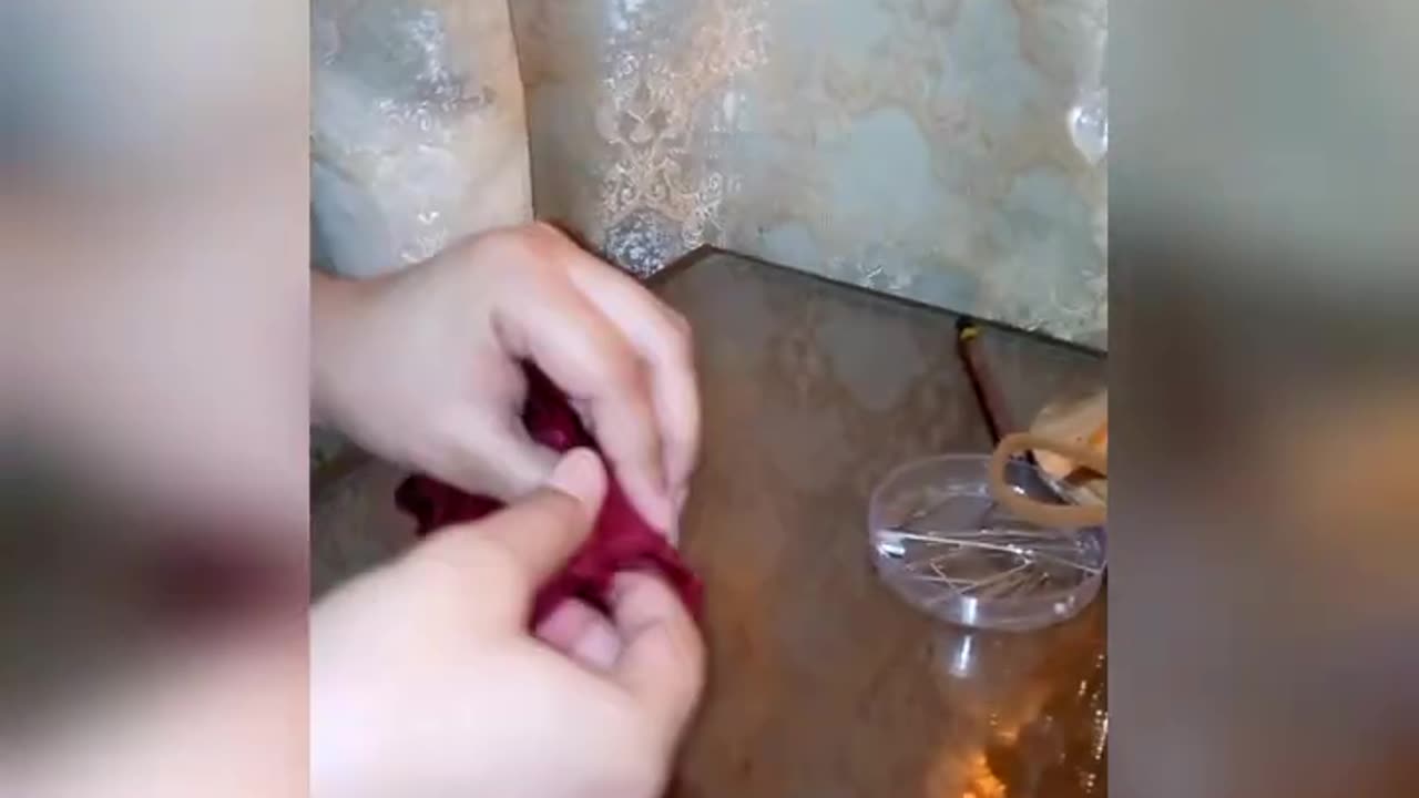 Hand sewn scrunchie/DIY scrunchie without sewing machine