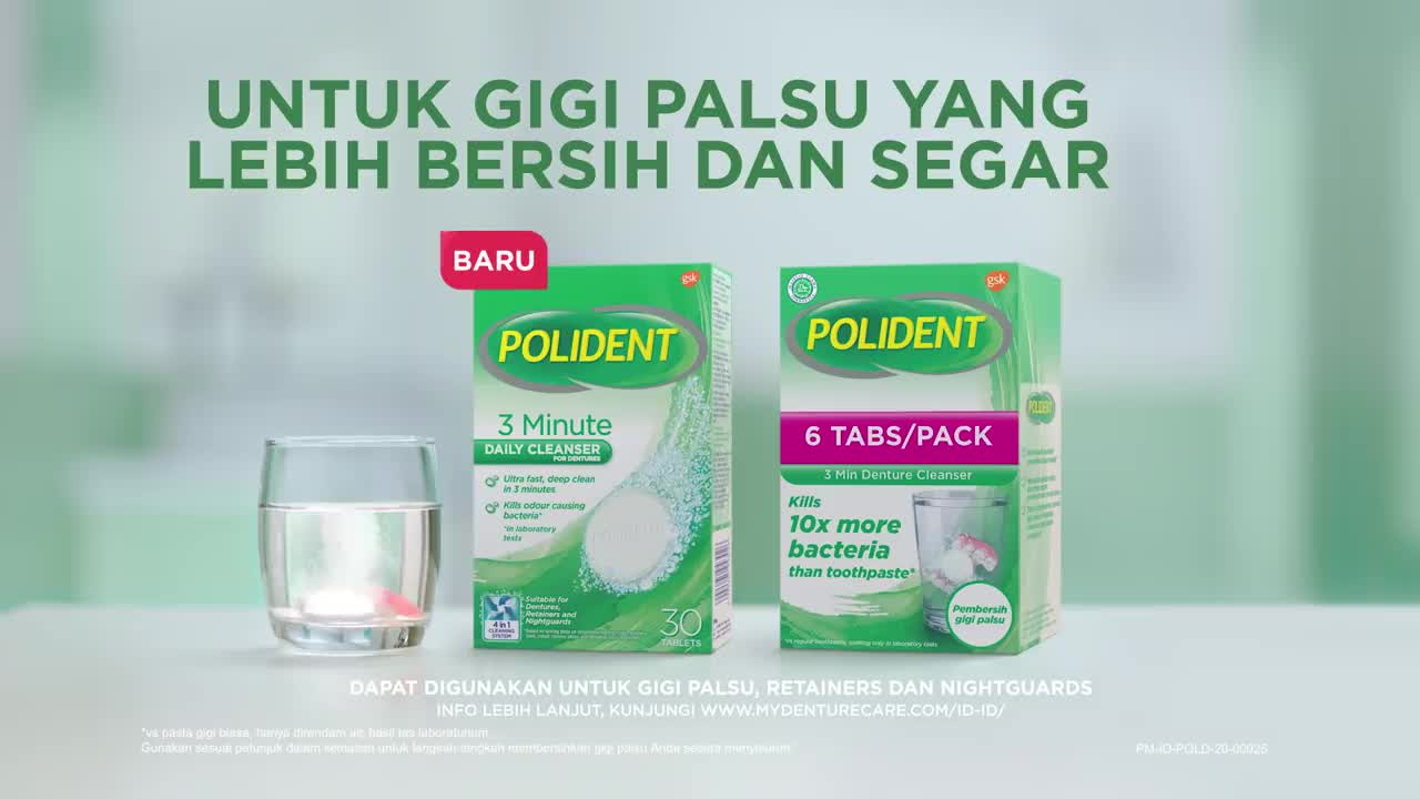 Polident Cleanser – 30s