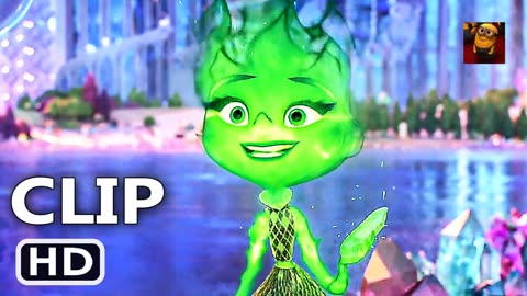 ELEMENTAL _Ember Turns Green_ Scene (2023) Pixar Animated Movie