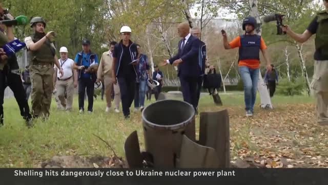 A nuclear plant in Ukraine is dangerously close to being shelled.