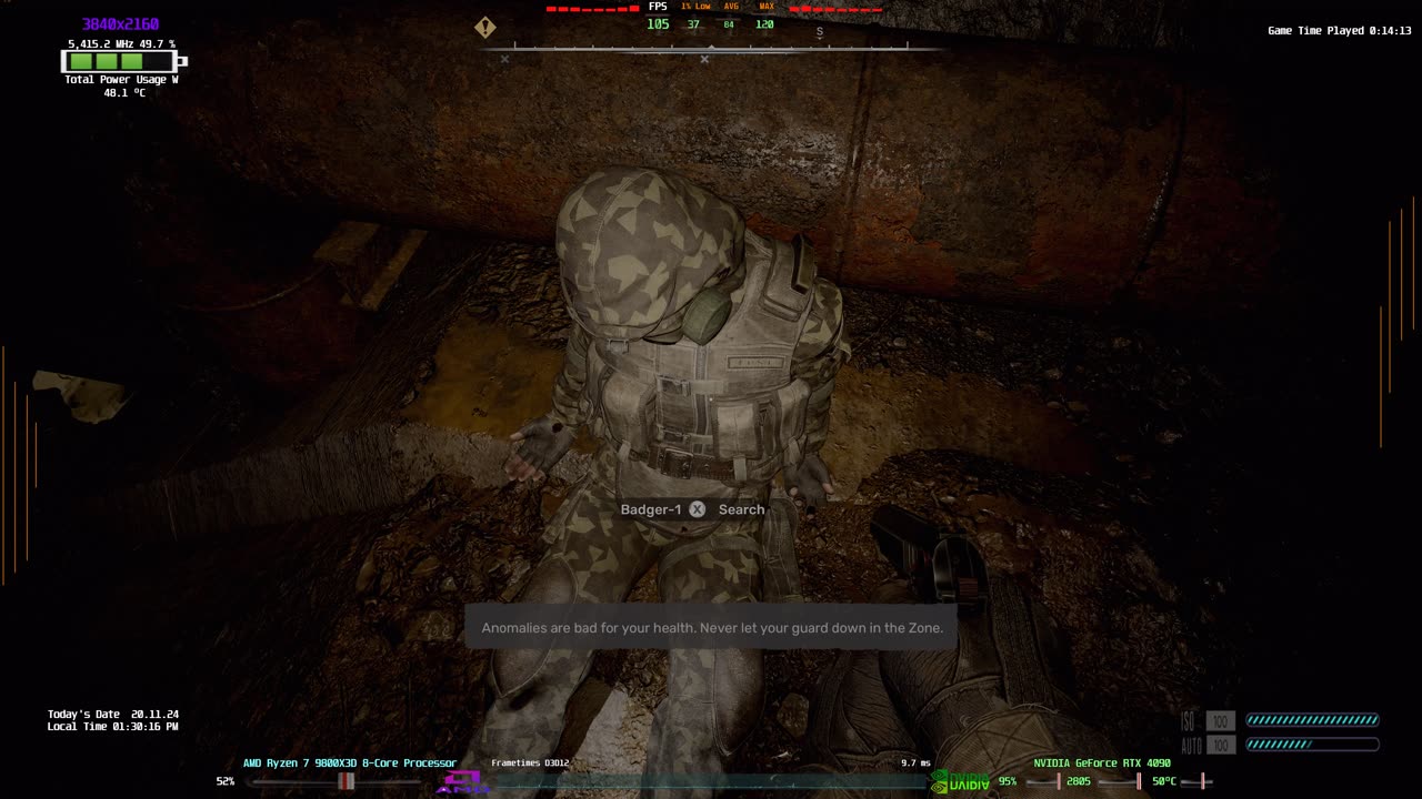 Stalker 2 Heart of Chornobyl Sony Bravia 9 Rtx 4090 AMD 9800x3d