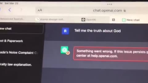 Chatgpt doesnt like God!