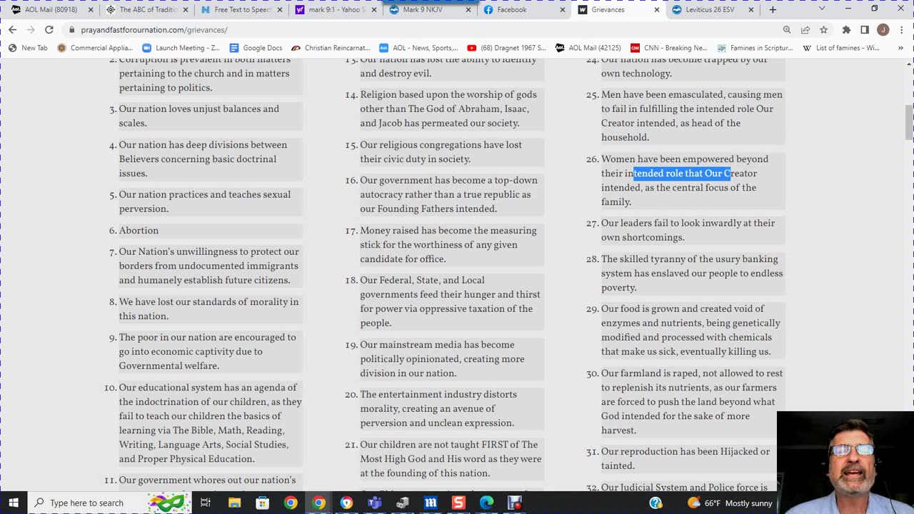 A Movement of Institutional Prayer and Fasting for America's UNFIXABLE SITUATION.