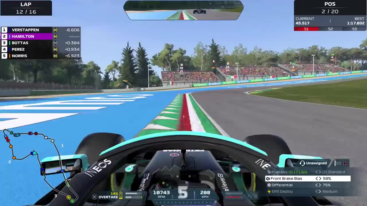 F1 2021 - Championship Round 2 Imola Mercedes F1 W12 Hamilton