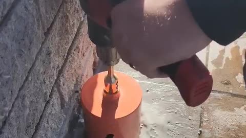 Concrete Core Holes With a Milwaukee M18 Mixer
