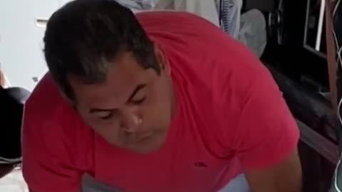 Poor husband helping his wife