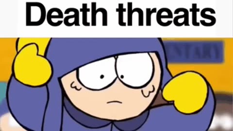 Death threats meme with South Park characters