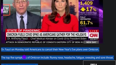 Fauci Tells Everyone To Stay Away On New Years Eve