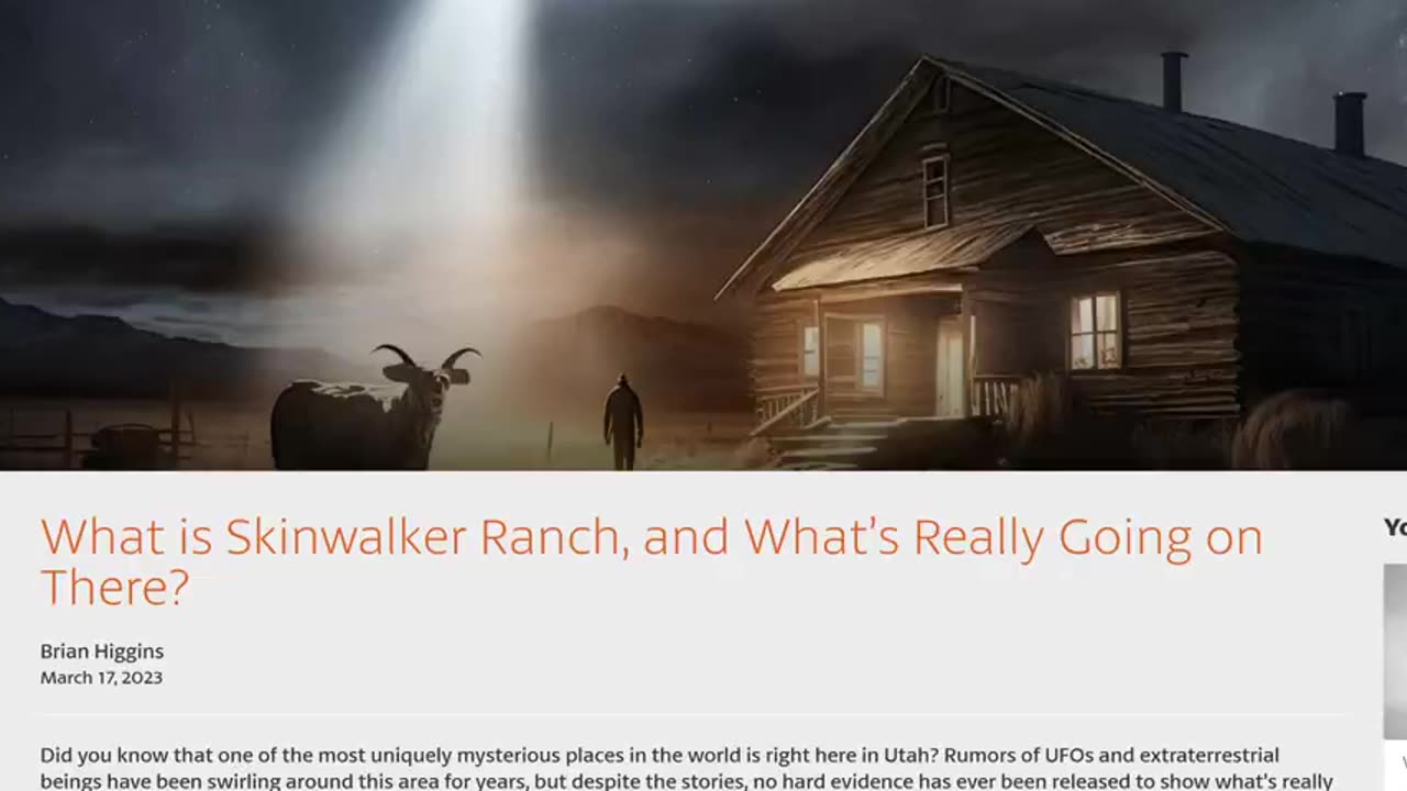 SKINWALKER RANCH RELEVISION SHOW WILL OUT U.F.O.S VERY VERY SOON.