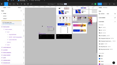 WEB DESIGN IN FIGMA ep.30 Making The Footer RESPONSIVE – Free UXUI Course