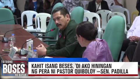 Matagal ko nang kilala si Pastor ACQ at kahit isang beses, 'di ako hiningan ng pera —Sen. Padilla