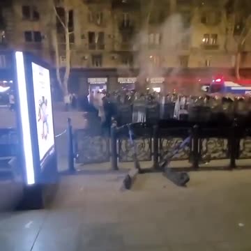 Police are dispersing pro-Ukraine protesters in Tbilisi