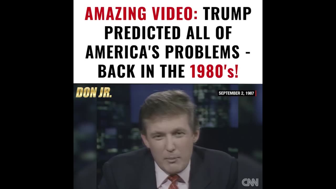 Donald Trump Predicted All of America's Problems - Back in the 1980's