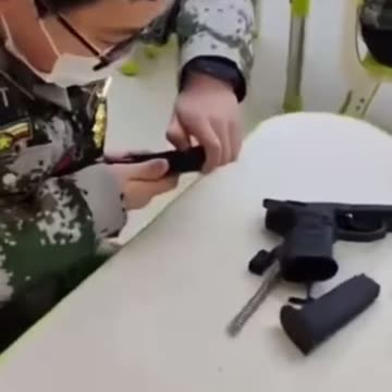 Chinese kids learning Gun Assembly while we debate gender ideology in our schools ⚠️