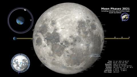 Nasa video 10 Moon Phases 2021 – Southern Hemisphere – 4K