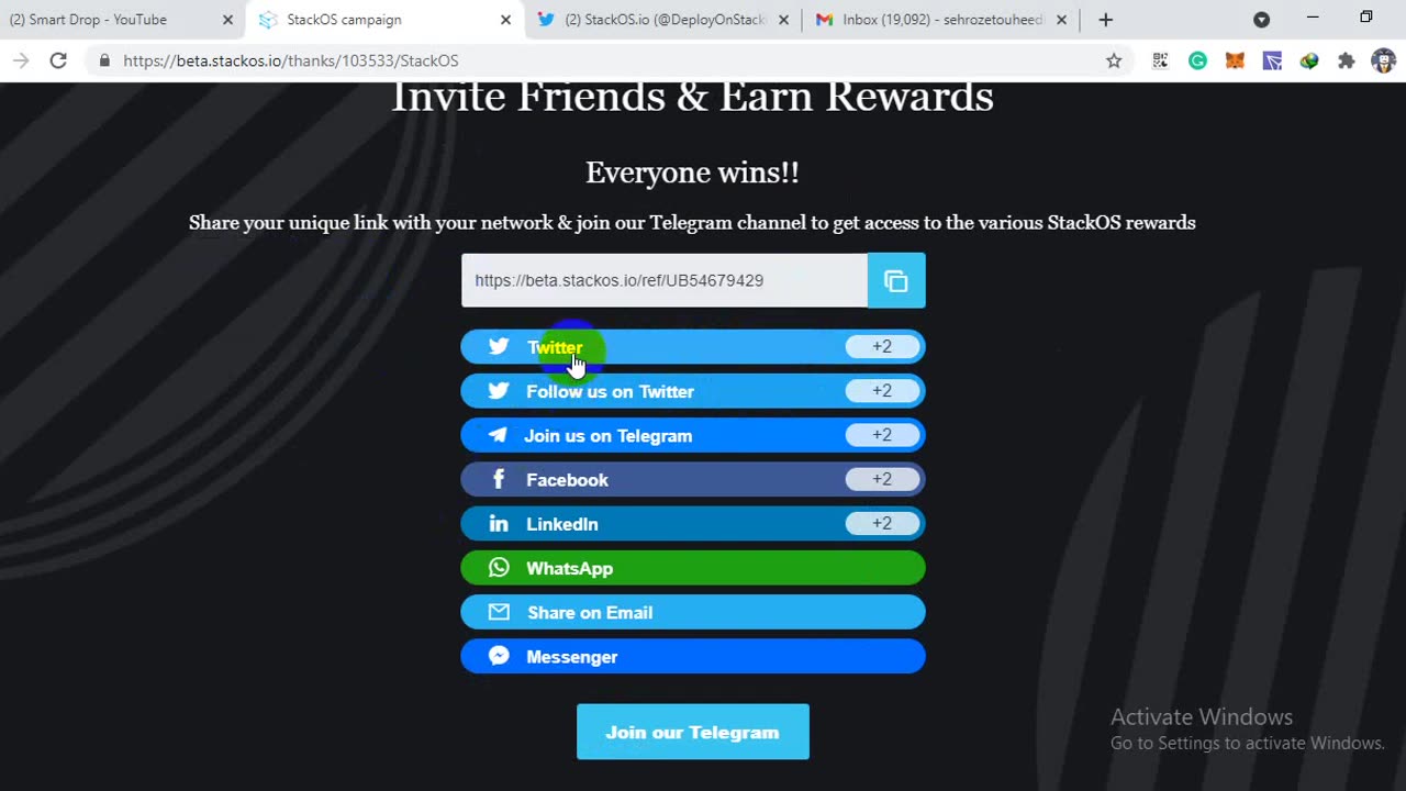 Chain Link Partner Stack OS Airdrop