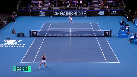 Highlights - Harriet Dart vs Rybakina _ GB vs Kazakhstan _ Billie Jean King Cup Finals 2022 _