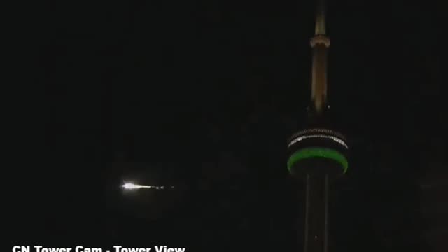 CN tower cam Toronto drone plasma