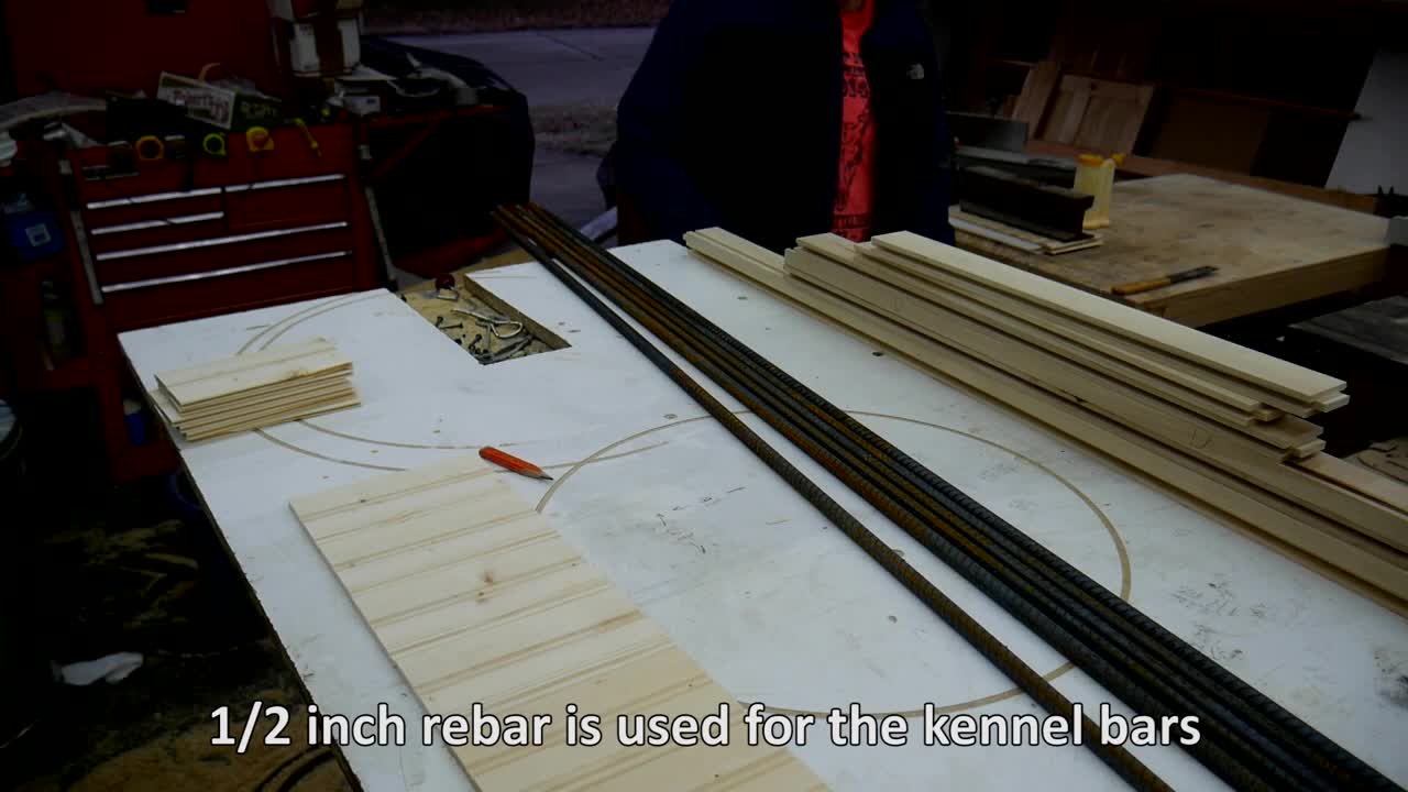 Luxury Dog Kennel Part 3# The Bars (made from rebar!)