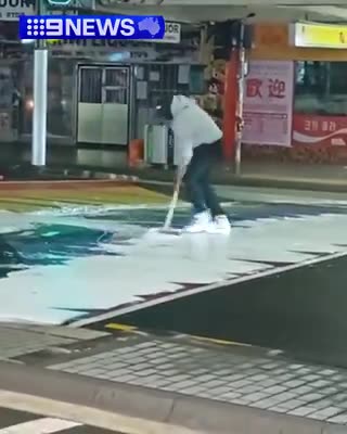 Police in New Zealand carried out search warrant for act of painting over a rainbow crossing