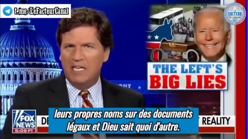 Tucker Carlson Les gros mensonges des démocrates à l'approch