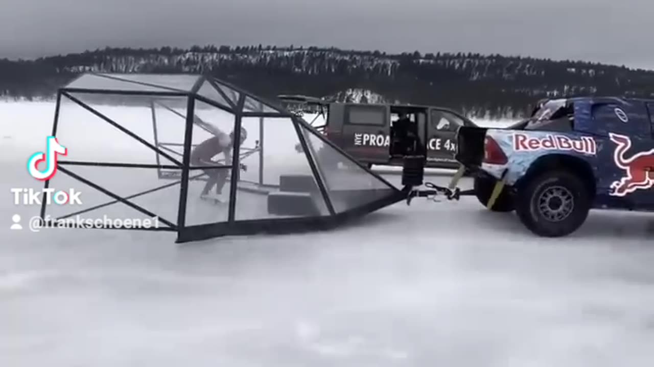 100 km/h ice skating