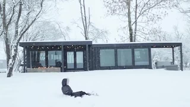 When people think your shipping container house isn't insulated at all...
