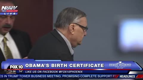 Sheriff Joe Arpaio Releases New Information on President Obama's Birth Certificate.