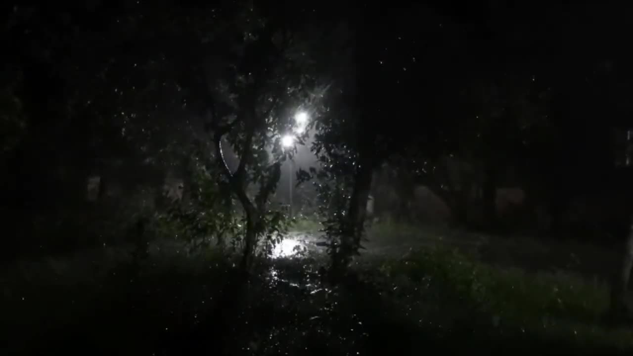 Meditation with Mid Night Heavy Rain #Heavy Rain and Thunderstorm sounds for sleeping