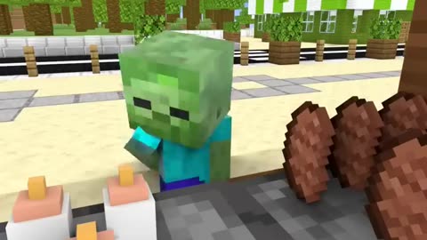 Poor 2 Baby Zombies - Monster School Minecraft Animation