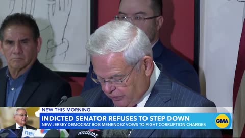 Sen. Bob Menendez refuses to resign after indictment.