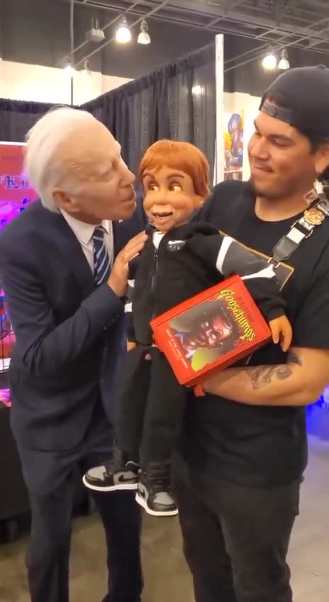 Imitating Biden; comedy