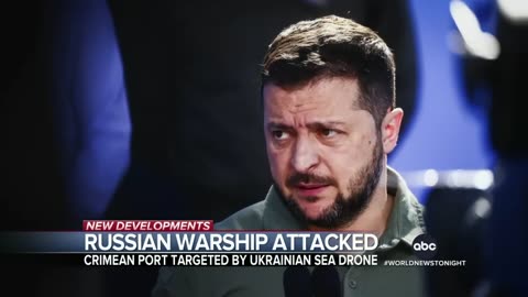 Ukraine forces strike Russia warships